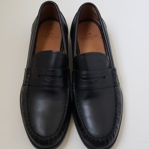 Coach men's 9.5D Black Loafers Pinch collection